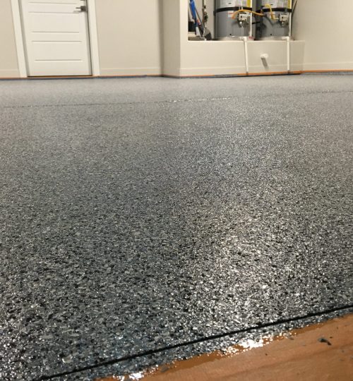 blue-gray epoxy chip coating